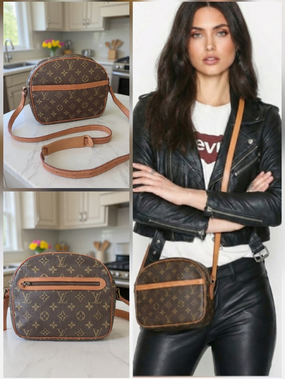 Louis Vuitton Vintage 80s Monogram Senlis Crossbody Bag EUC ✨️
